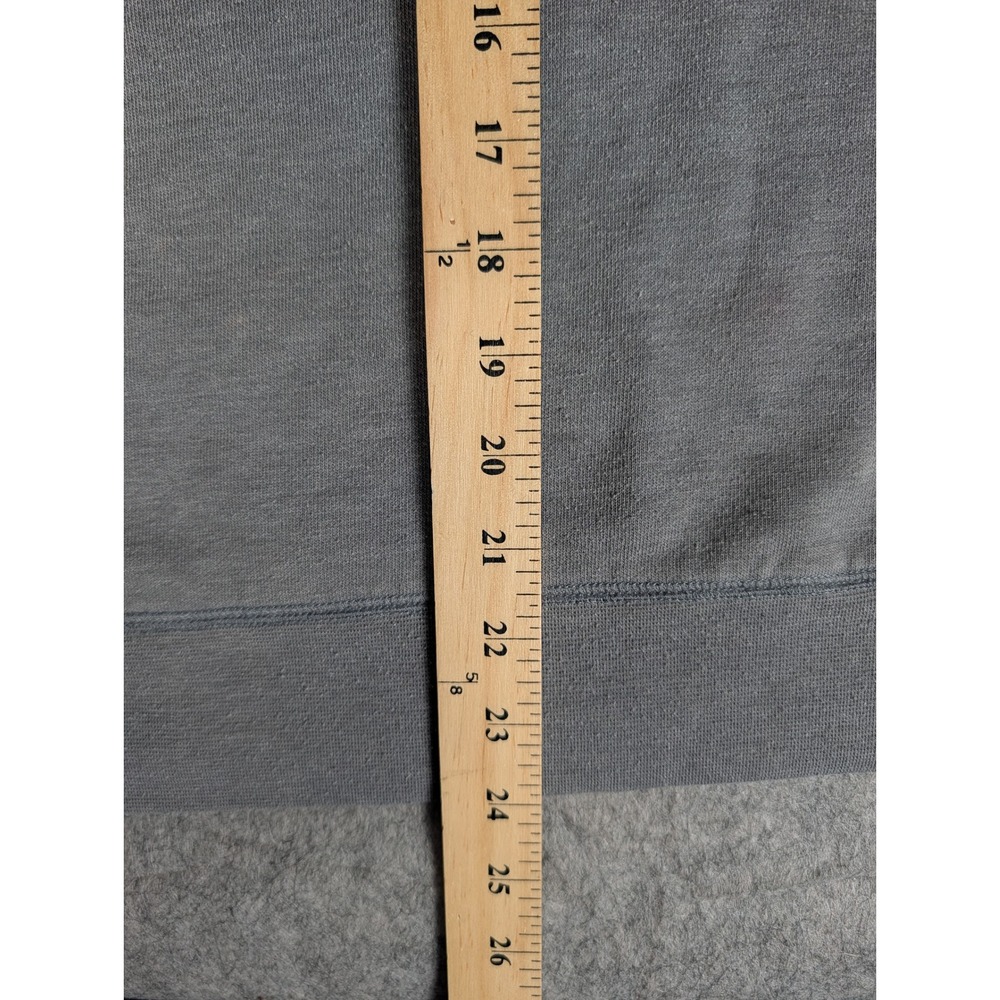The North Face Womens Heather Grey Logo Pullover Hoodie Sweatshirt Raglan M - Picture 7 of 8